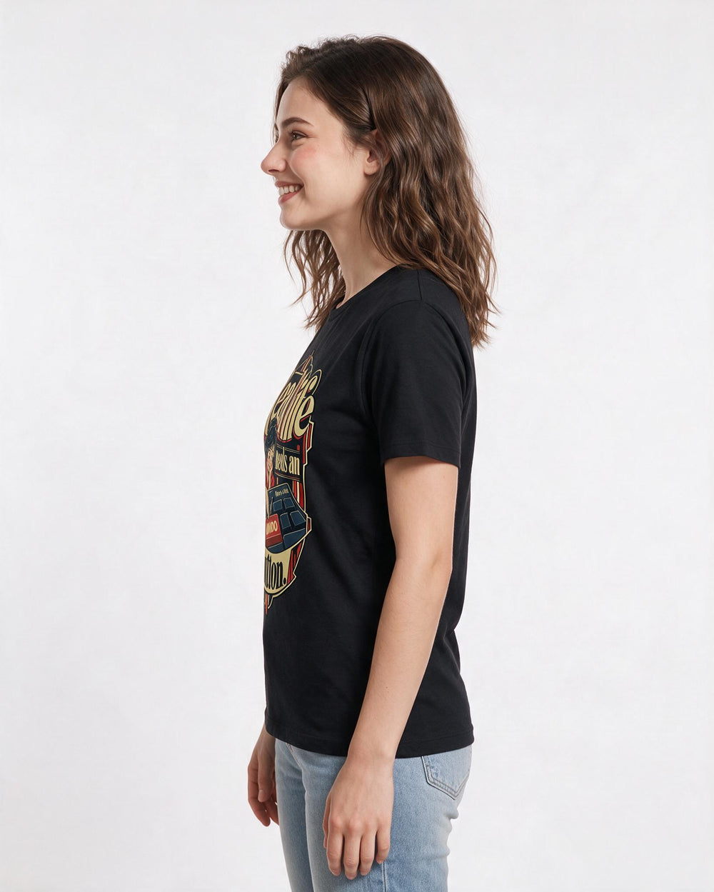Gaming Black T-Shirt for Women – Game Night Graphic Tee product image 2