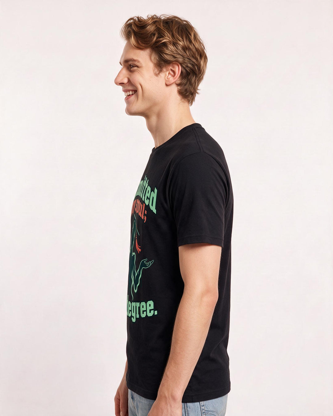 Graduation Black T-Shirt for Men – Everyday Expression Graphic Tee product image 2
