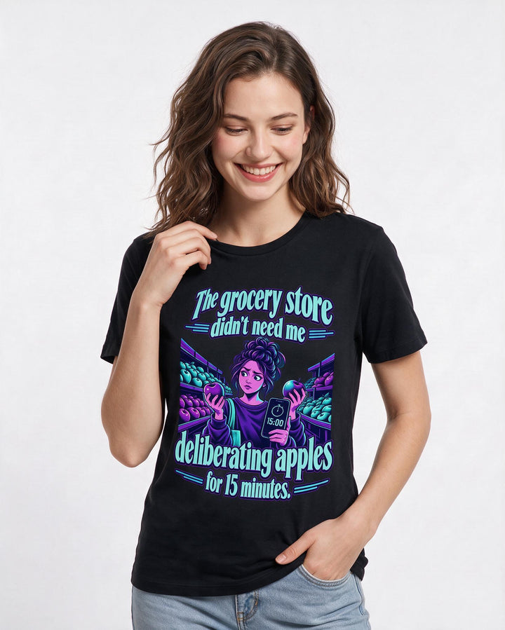 Meme Black T-Shirt for Women – Everyday Expression Graphic Tee product image 1
