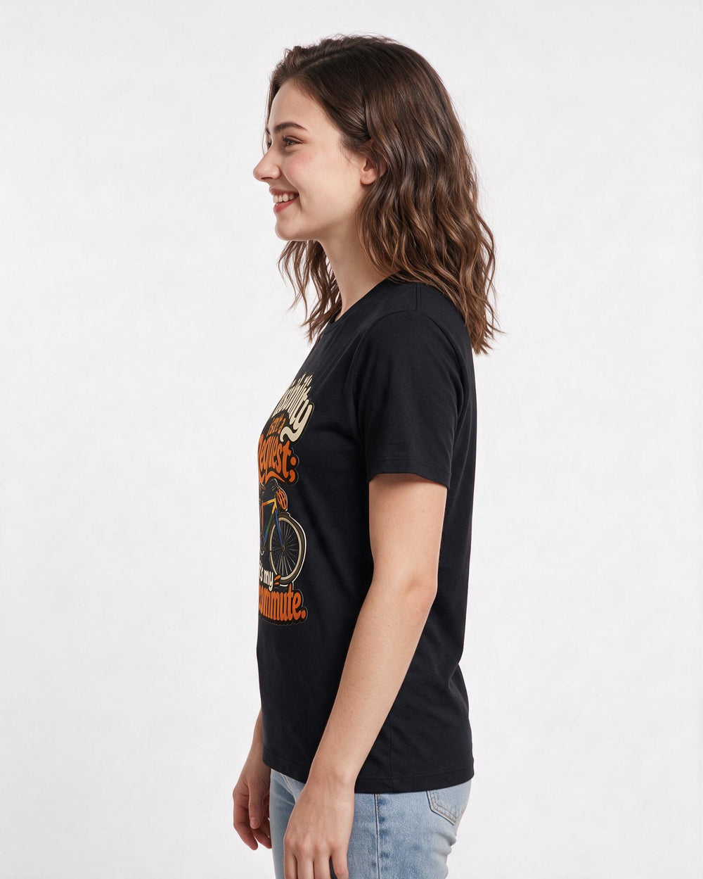 Pride Black T-Shirt for Women – Everyday Expression Graphic Tee product image 2