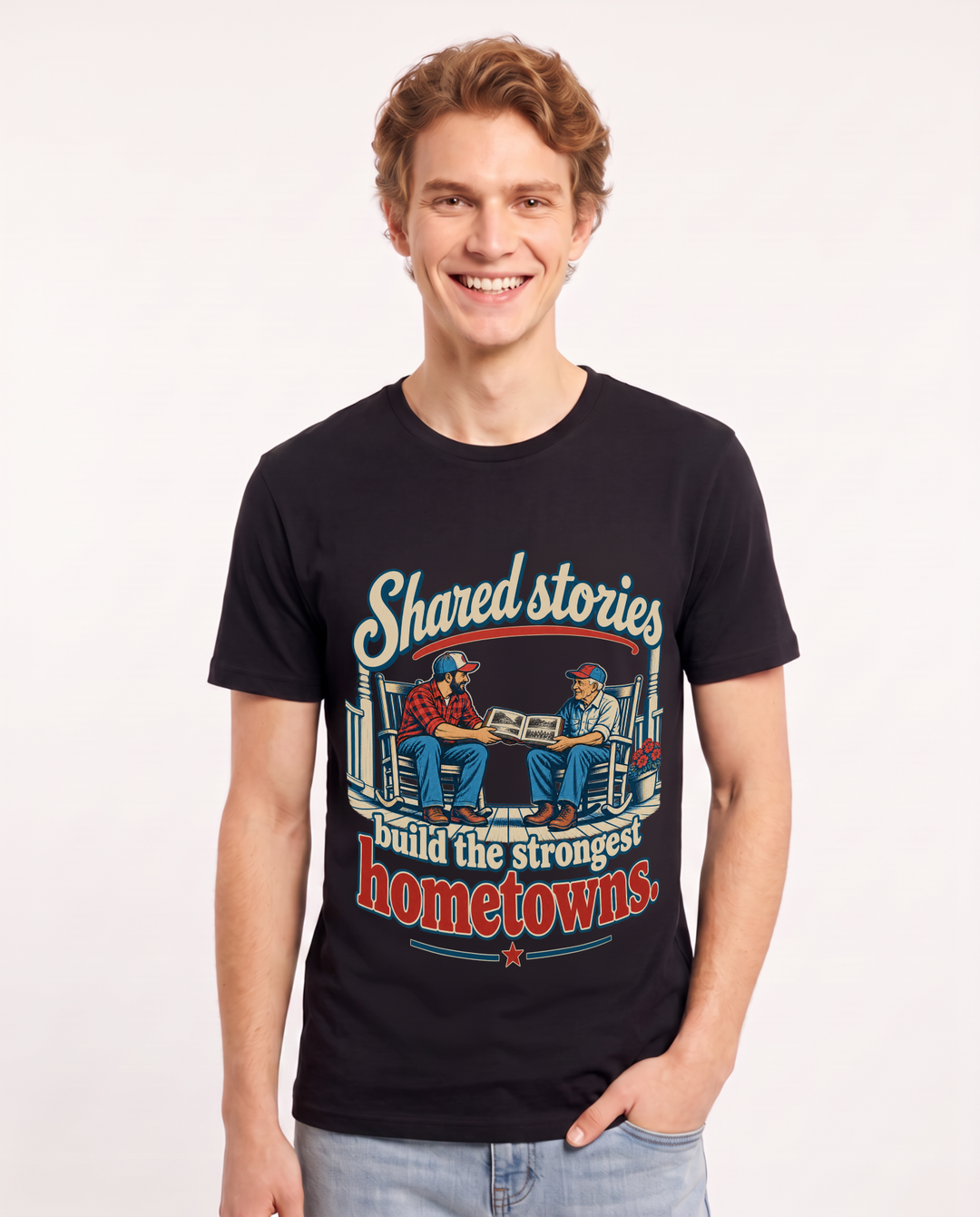 Patriotic Black T-Shirt for Men – Everyday Expression Graphic Tee product image 3