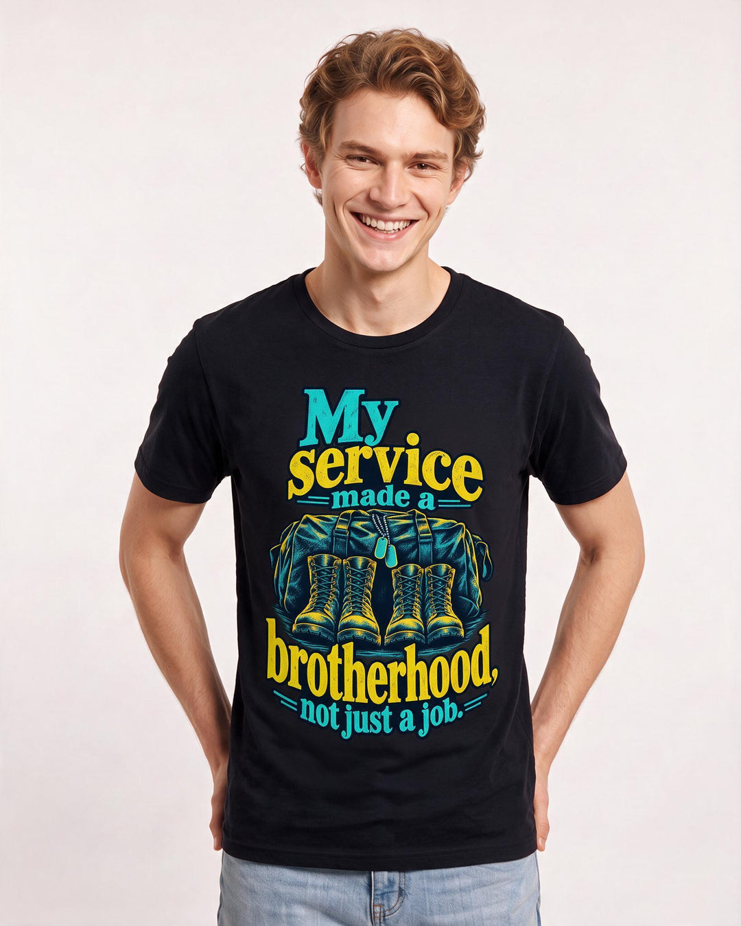 Veteran Black T-Shirt for Men – Everyday Expression Graphic Tee product image 1