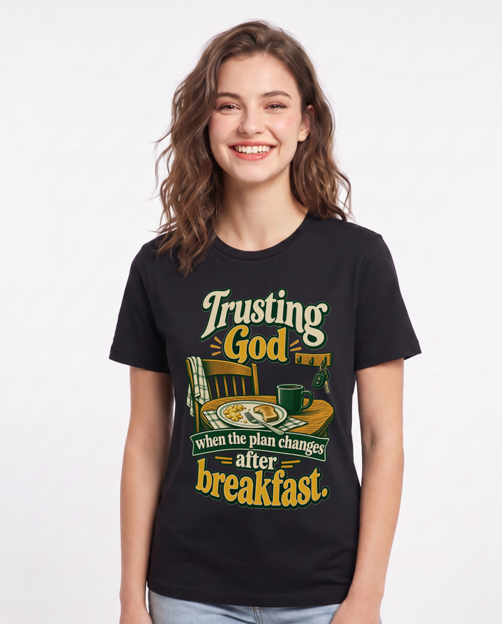 Christian Faith Black T-Shirt for Women – Everyday Expression Graphic Tee product image 3