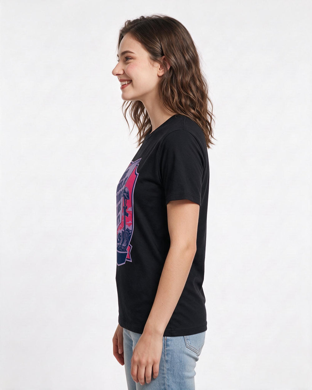 Graphic Women's Black T-Shirt - Some debts are paid, others you just product image 2