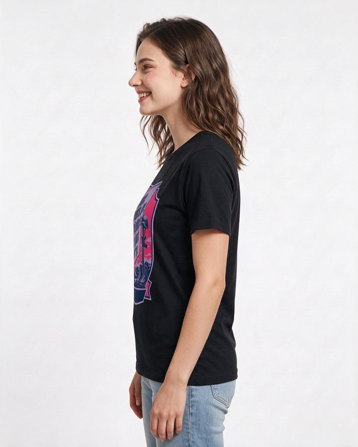 Graphic Women's Black T-Shirt - Some debts are paid, others you just product image 2