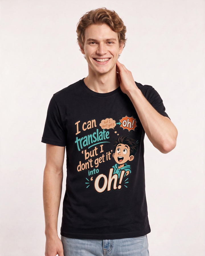 Teacher Men's Black T-Shirt – but I don product image 3