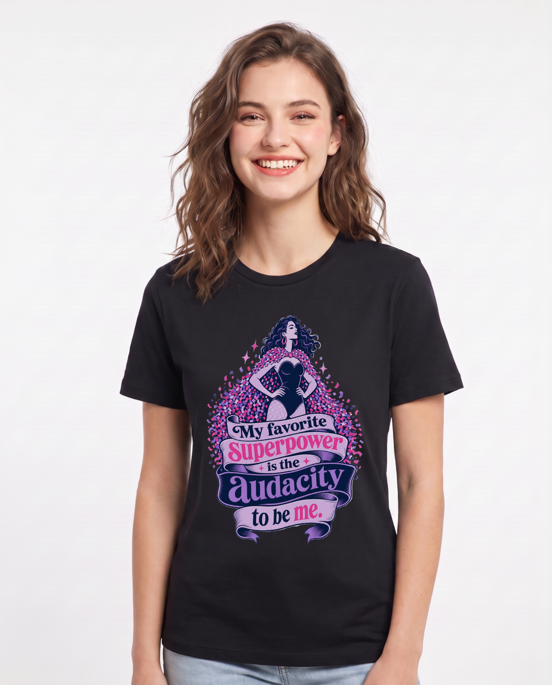 Pride Black T-Shirt for Women – Everyday Expression Graphic Tee product image 1