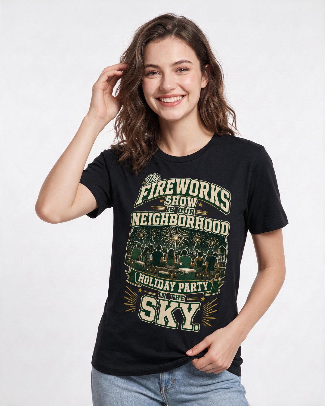 Patriotic Black T-Shirt for Women – Everyday Expression Graphic Tee product image 1