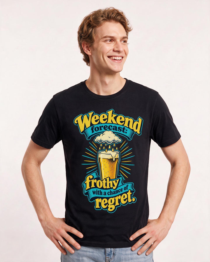 Beer Black T-Shirt for Men – Everyday Expression Graphic Tee product image 1