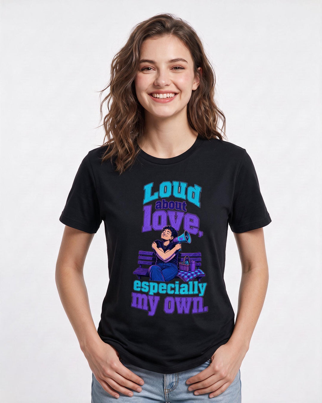 Pride Black T-Shirt for Women – Everyday Expression Graphic Tee product image 1