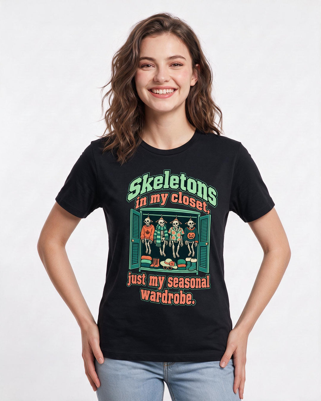 Halloween Black T-Shirt for Women – Halloween Theme Graphic Tee product image 1