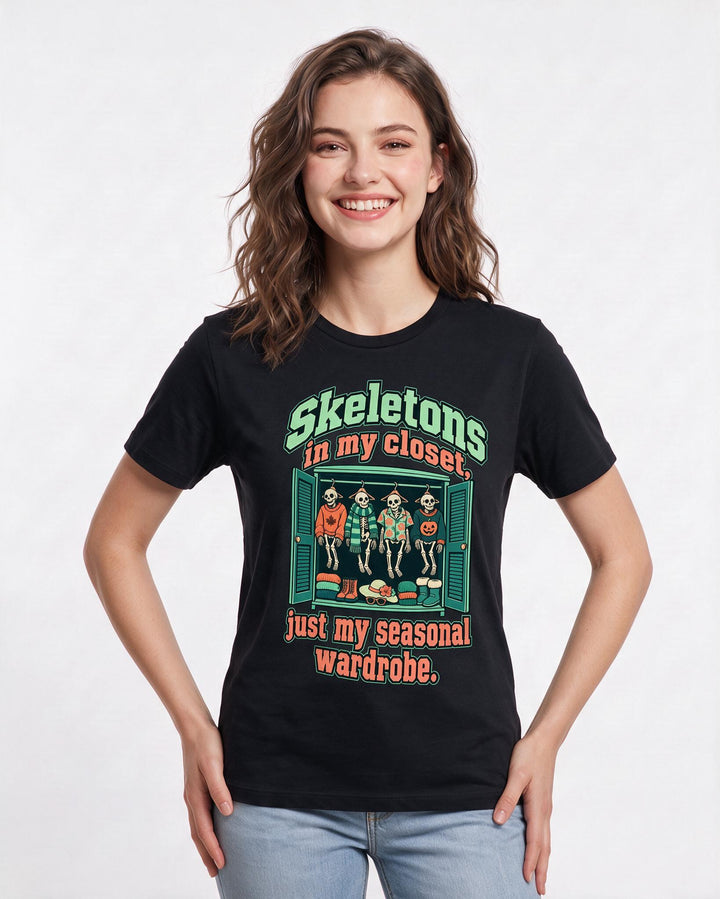 Halloween Black T-Shirt for Women – Halloween Theme Graphic Tee product image 1