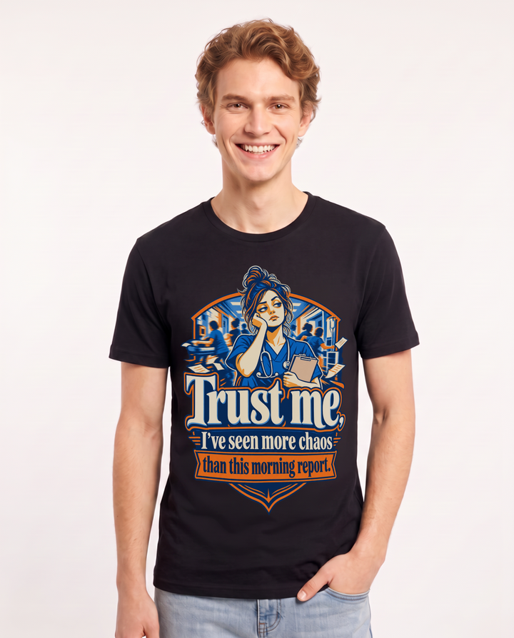 Nurse Black T-Shirt for Men – Nursing Life Graphic Tee product image 3