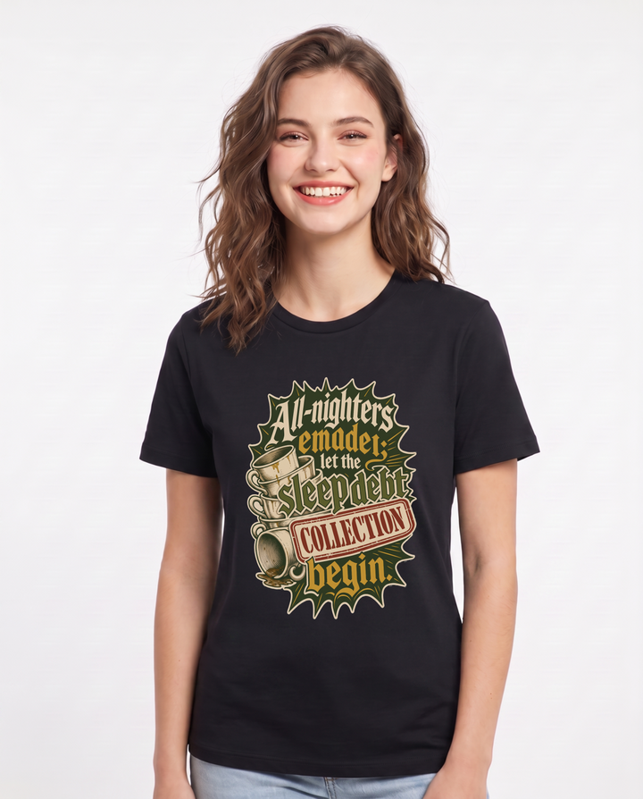 Graduation Black T-Shirt for Women – Everyday Expression Graphic Tee product image 3