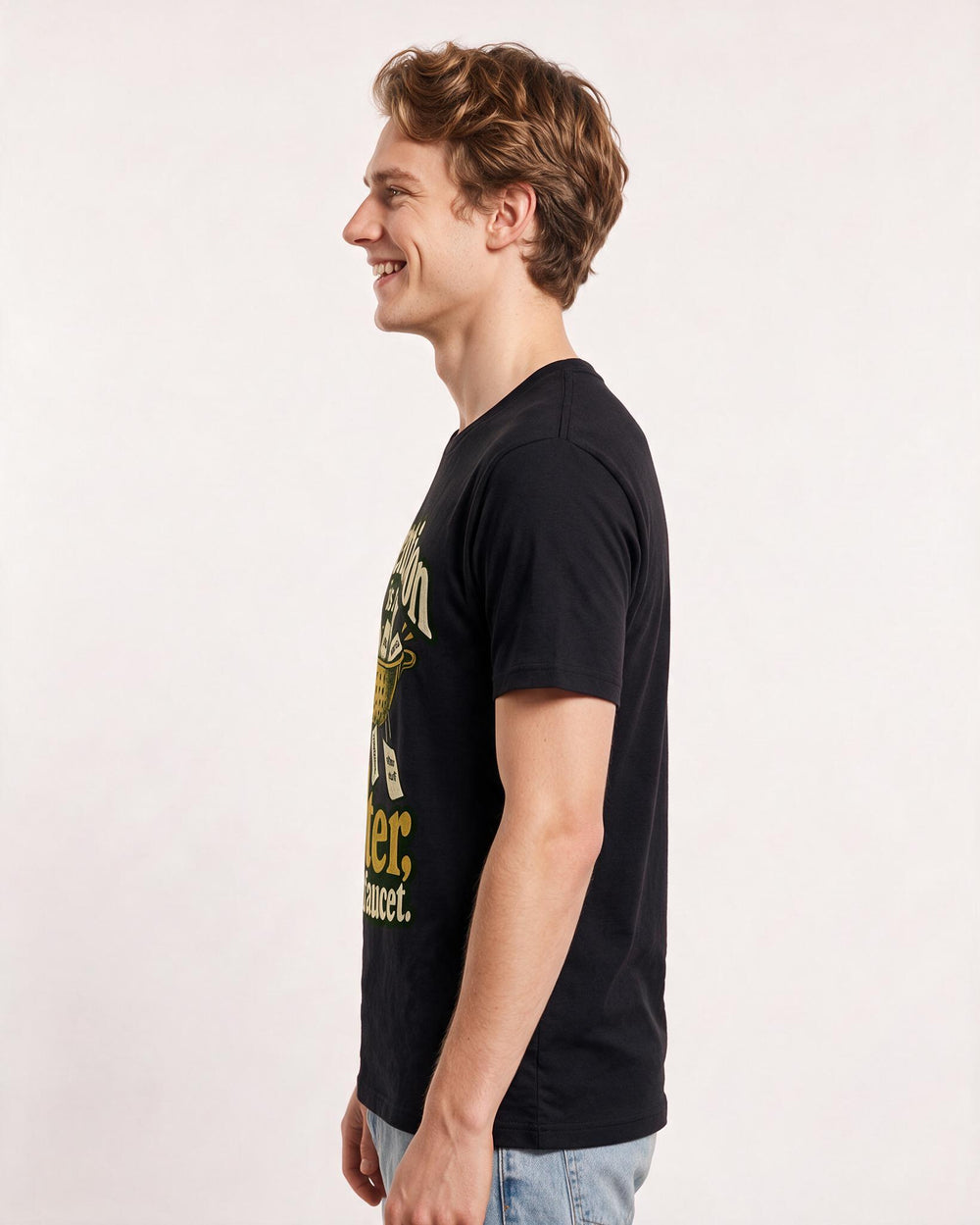 Neurodiversity Black T-Shirt for Men – Everyday Expression Graphic Tee product image 2