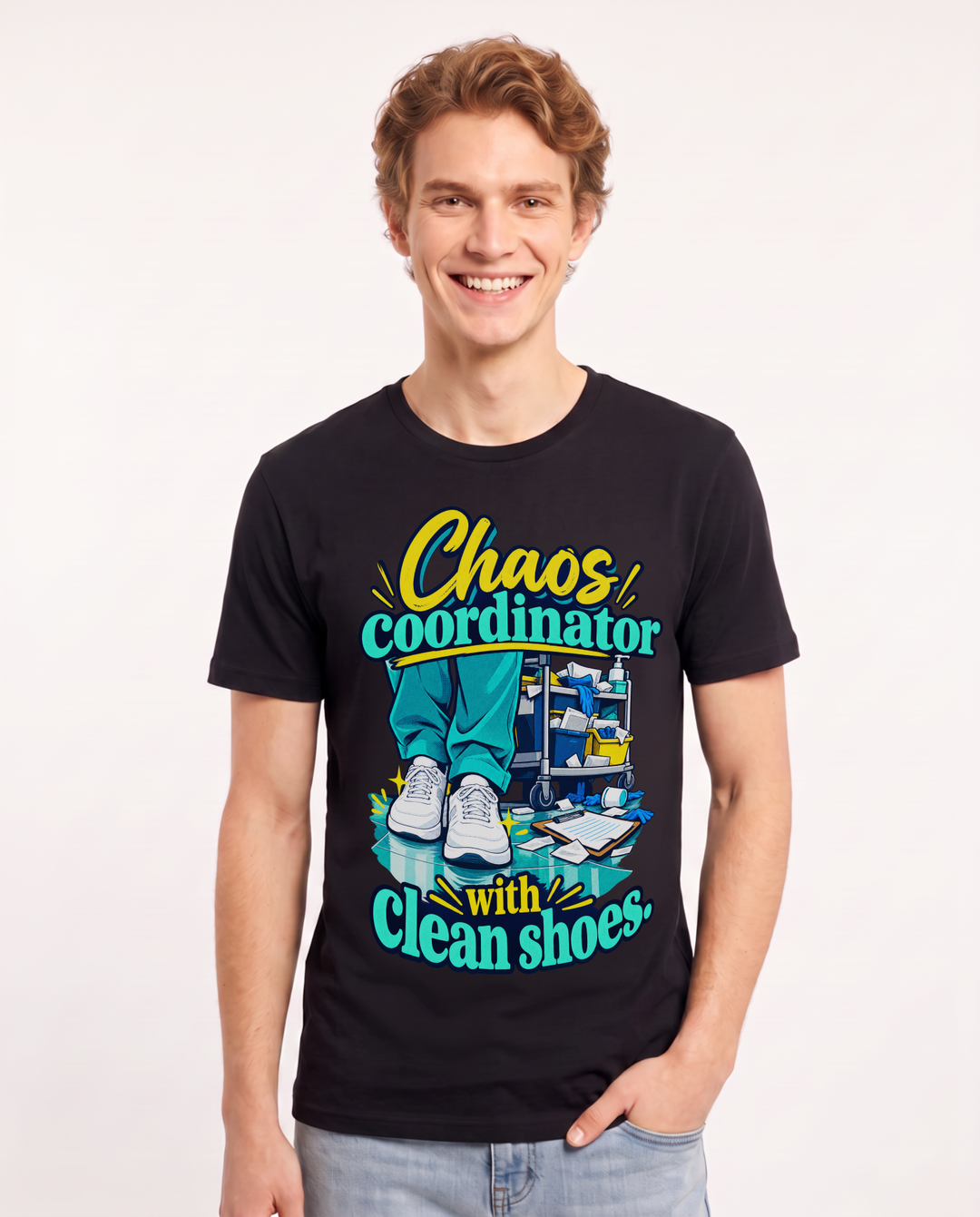 Nurse Black T-Shirt for Men – Nursing Life Graphic Tee product image 3