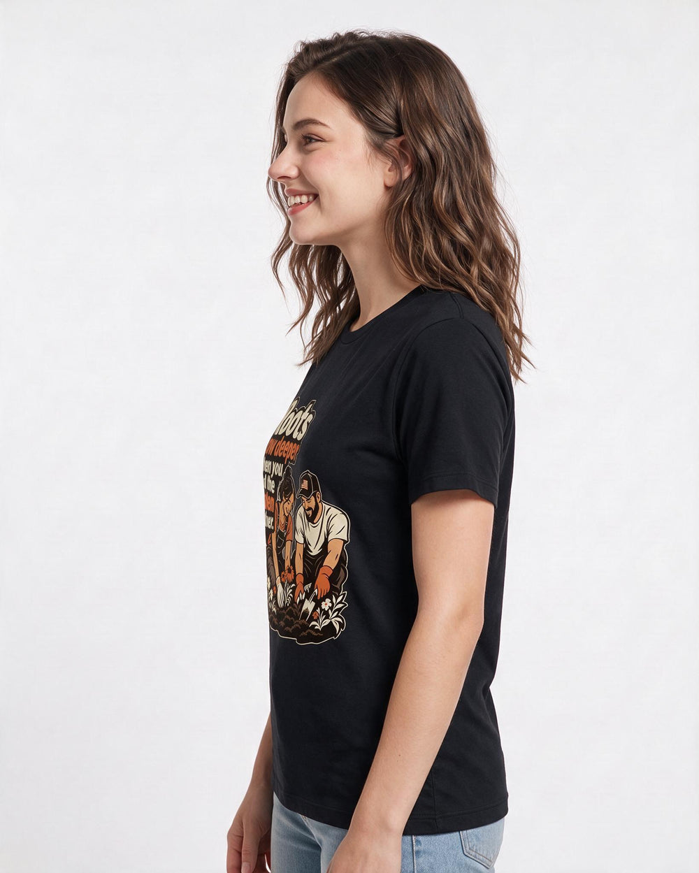 Patriotic Black T-Shirt for Women – Everyday Expression Graphic Tee product image 2