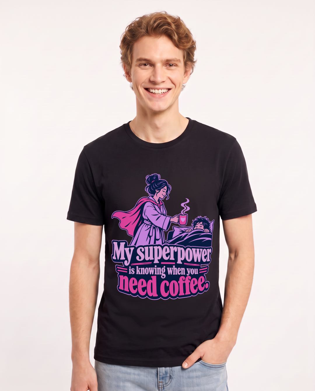 Grandparent Black T-Shirt for Men – Everyday Expression Graphic Tee product image 3