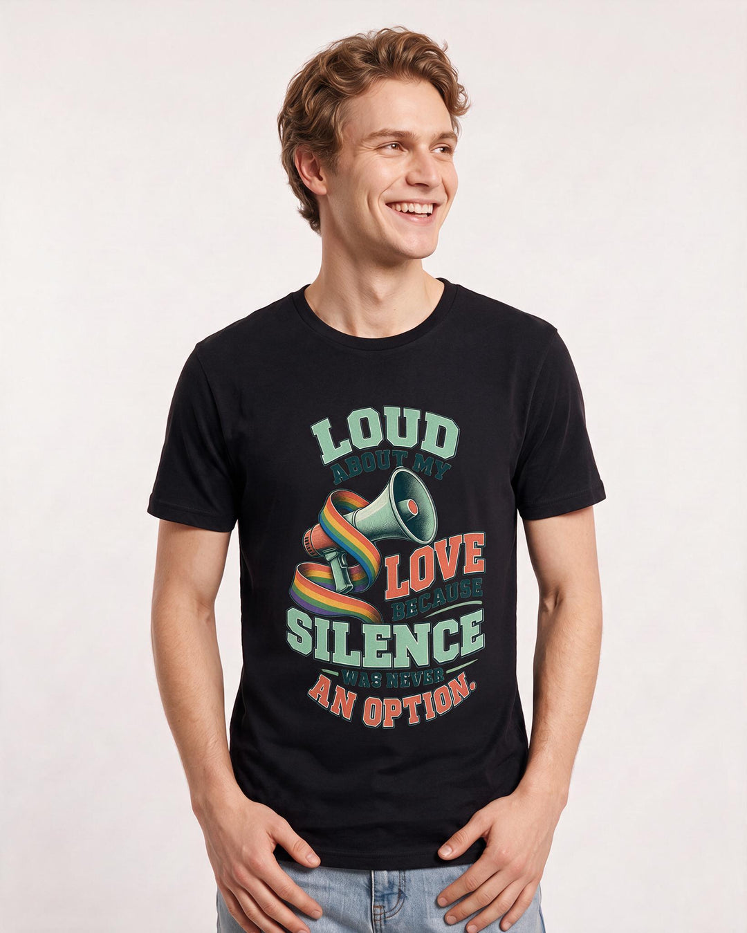 Pride Black T-Shirt for Men – Everyday Expression Graphic Tee product image 1