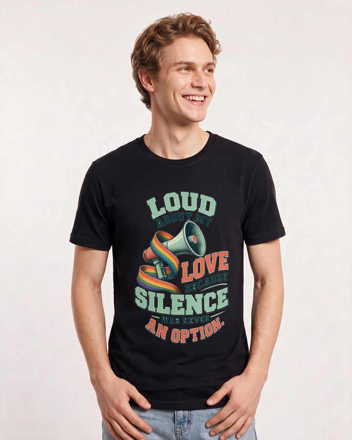 Pride Black T-Shirt for Men – Everyday Expression Graphic Tee product image 1