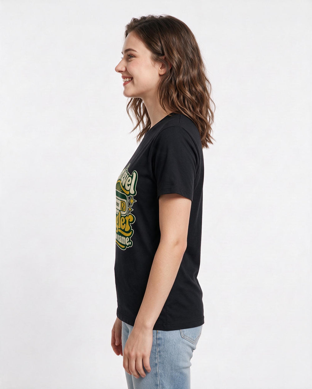 Meme Black T-Shirt for Women – Everyday Expression Graphic Tee product image 2