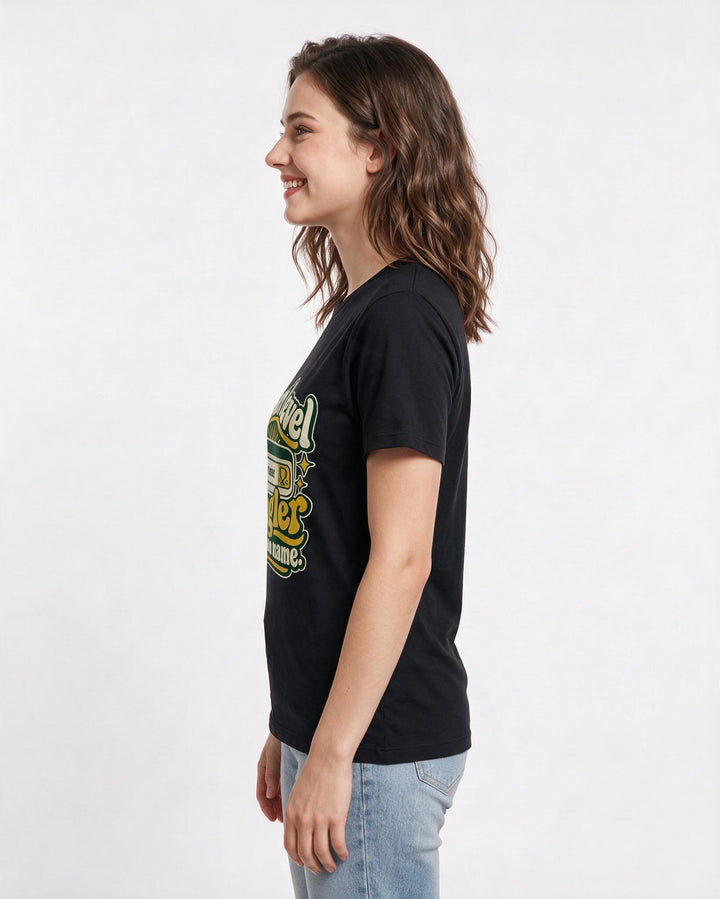 Meme Black T-Shirt for Women – Everyday Expression Graphic Tee product image 2
