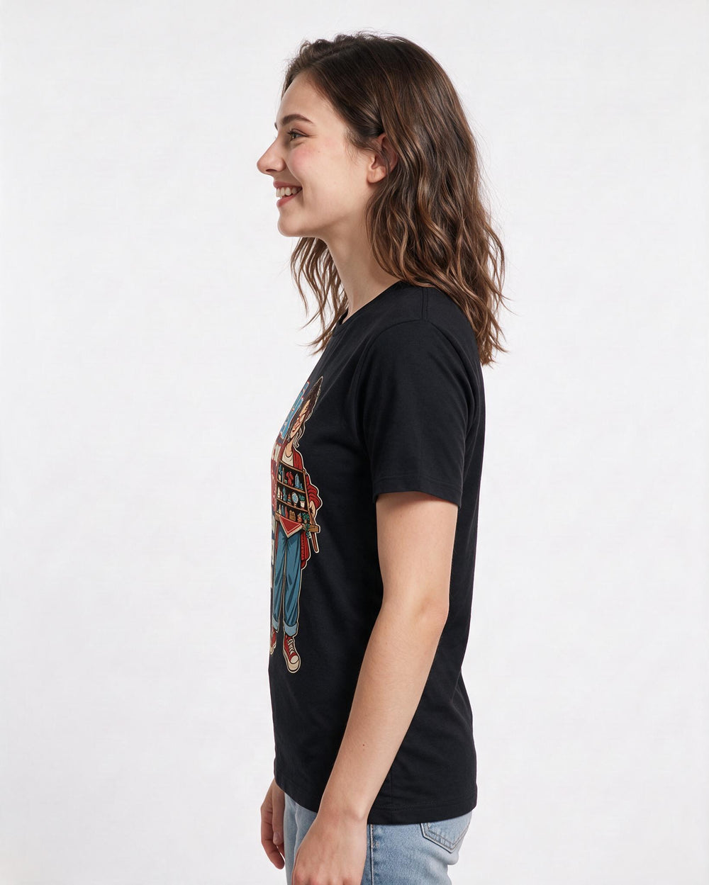 Neurodiversity Black T-Shirt for Women – Everyday Expression Graphic Tee product image 2