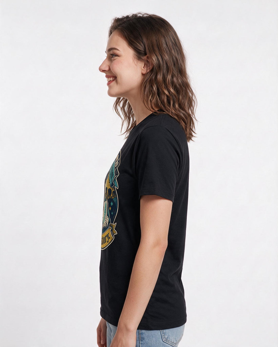 Pride Women's Black T-Shirt – They told me to read the room, I'm the story. product image 2