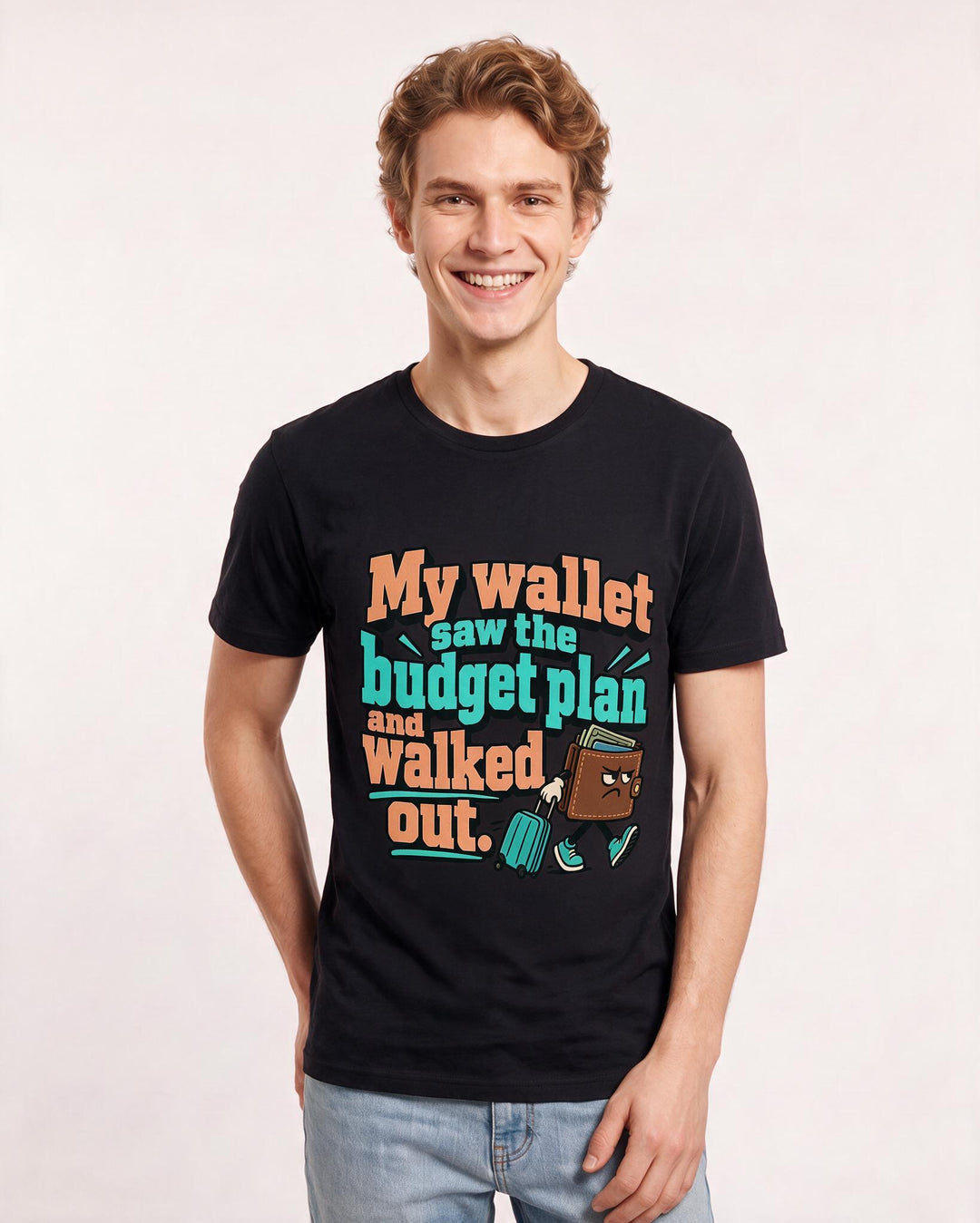 Meme Black T-Shirt for Men – Everyday Expression Graphic Tee product image 1