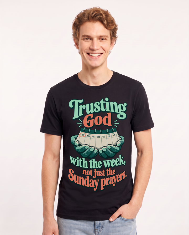 Christian Faith Black T-Shirt for Men – Everyday Expression Graphic Tee product image 3