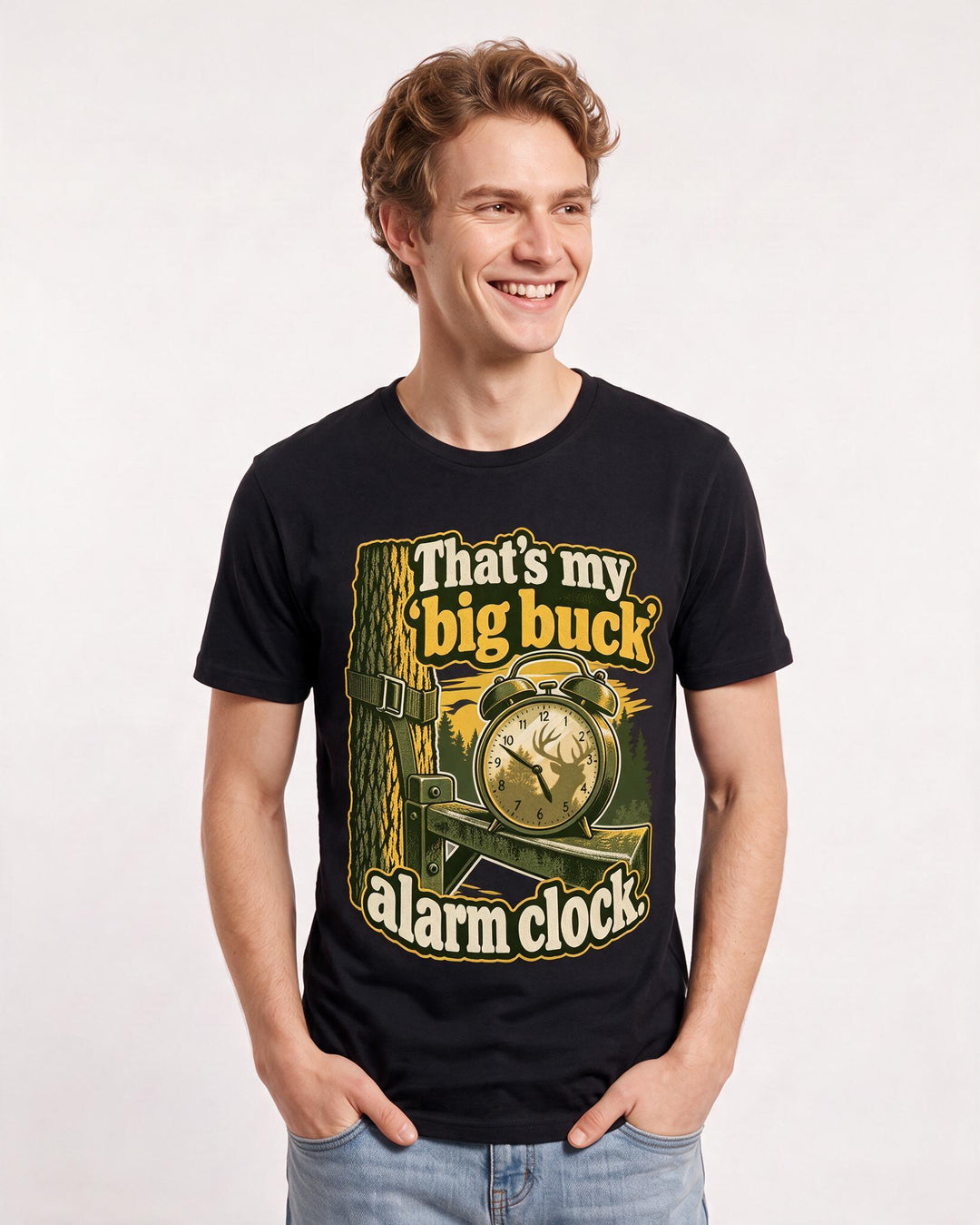 Hunting Black T-Shirt for Men – Everyday Expression Graphic Tee product image 1