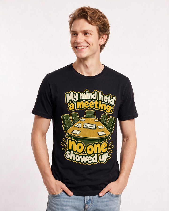 Meme Black T-Shirt for Men – Everyday Expression Graphic Tee product image 1