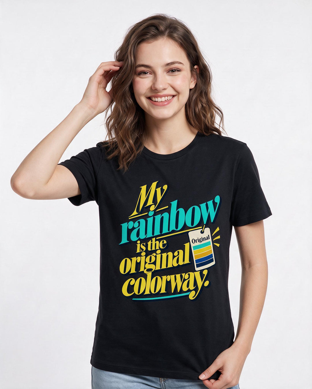 Pride Black T-Shirt for Women – Everyday Expression Graphic Tee product image 1