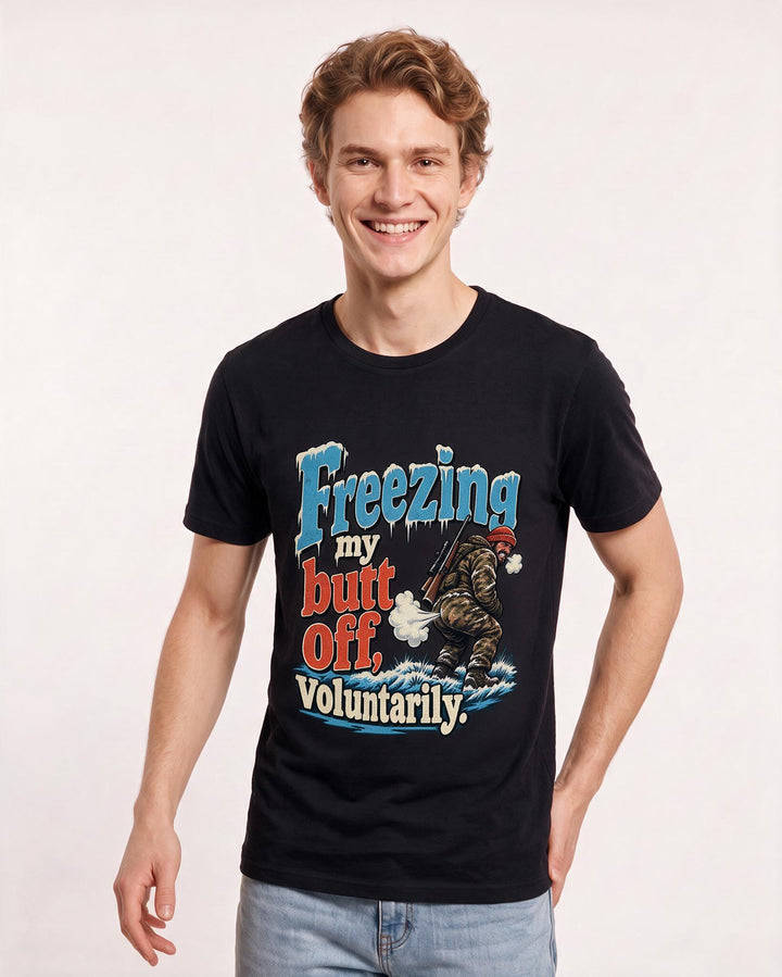 Hunting Black T-Shirt for Men – Everyday Expression Graphic Tee product image 1