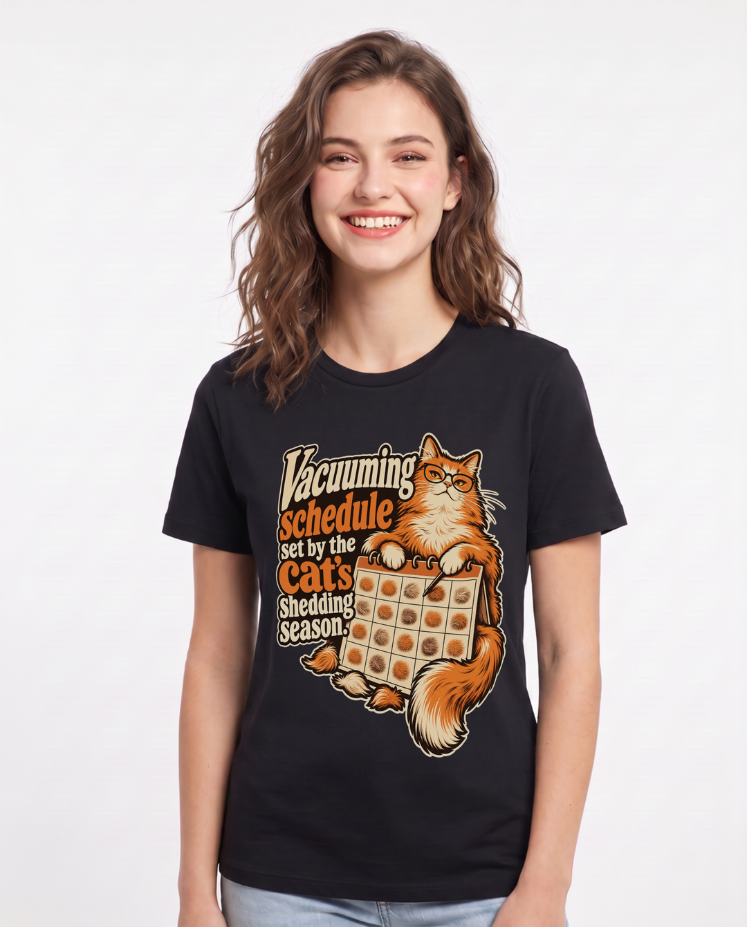 Cat Lover Black T-Shirt for Women – Everyday Expression Graphic Tee product image 3