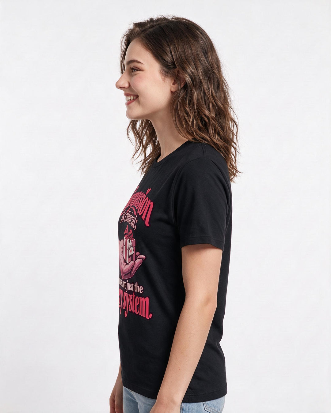 Nurse Black T-Shirt for Women – Nursing Life Graphic Tee product image 2