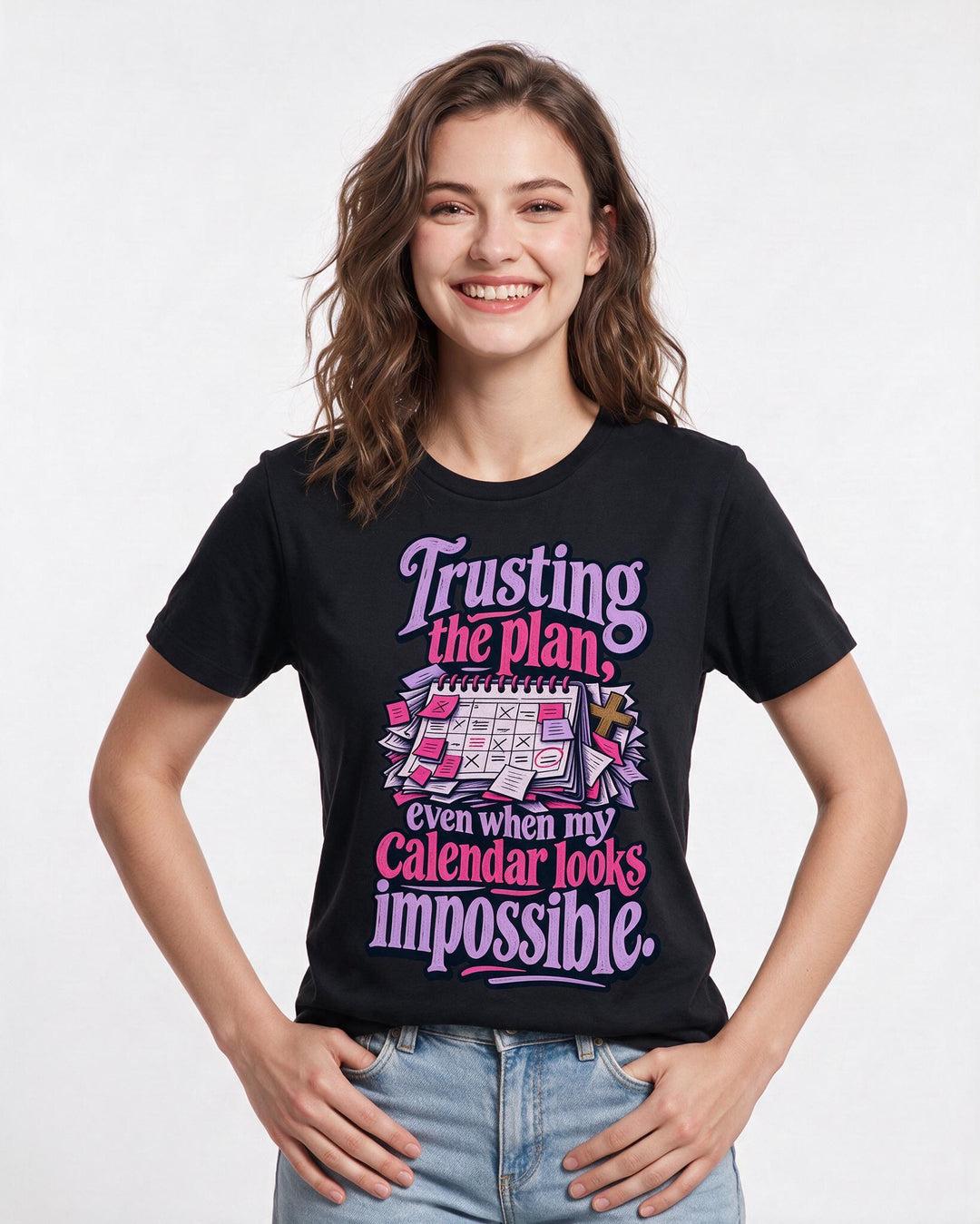 Christian Faith Black T-Shirt for Women – Everyday Expression Graphic Tee product image 1