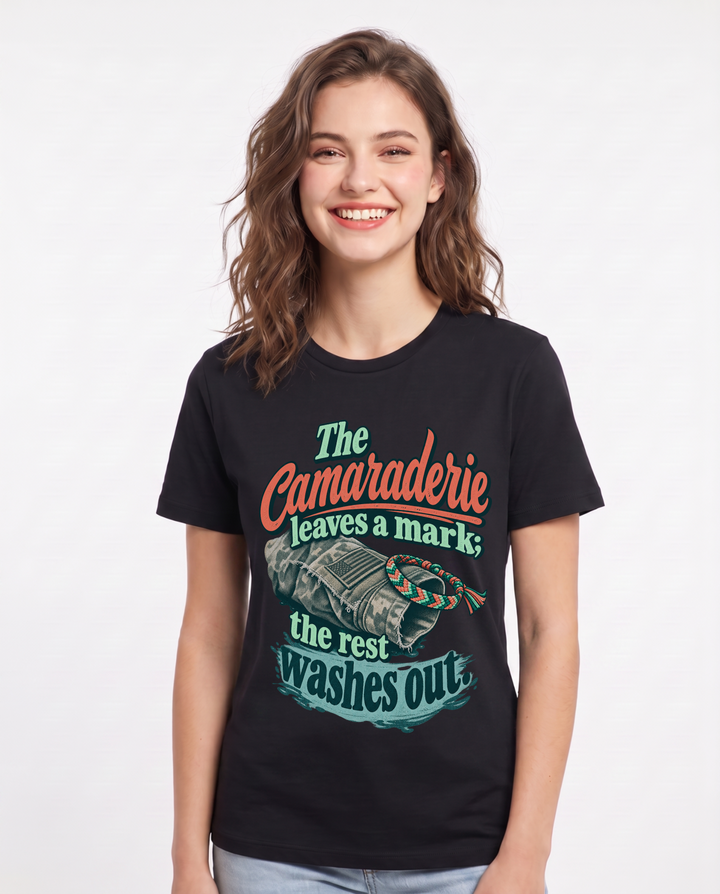 Veteran Black T-Shirt for Women – Everyday Expression Graphic Tee product image 3