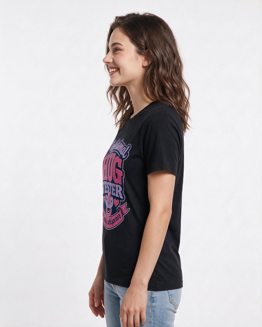 Grandparent Black T-Shirt for Women – Everyday Expression Graphic Tee product image 2