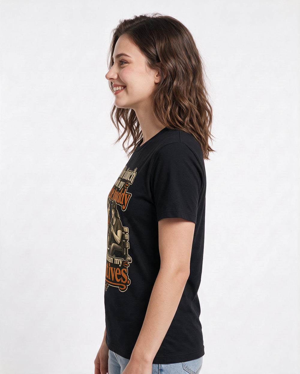 Veteran Black T-Shirt for Women – Everyday Expression Graphic Tee product image 2