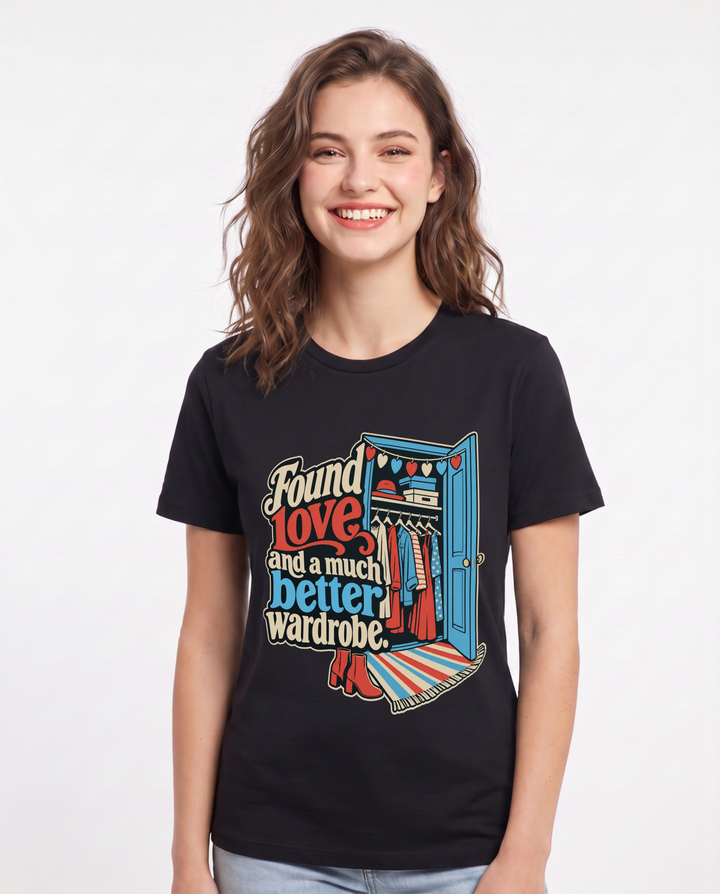 Pride Black T-Shirt for Women – Everyday Expression Graphic Tee product image 3
