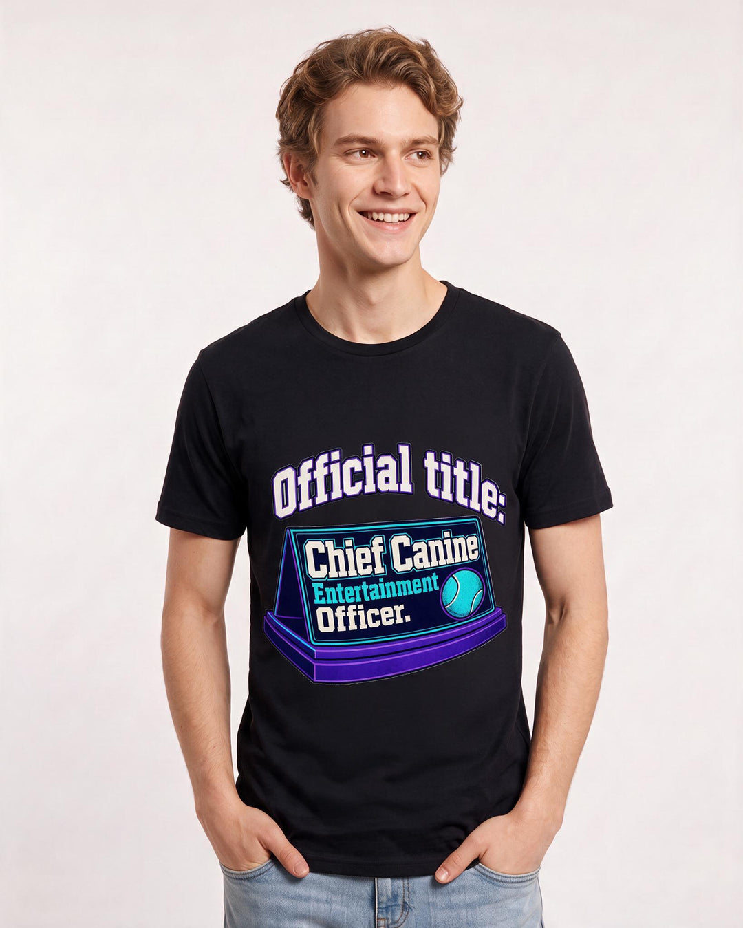 Cat Lover Black T-Shirt for Men – Everyday Expression Graphic Tee product image 1
