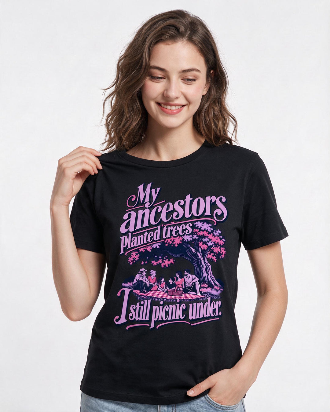 Patriotic Black T-Shirt for Women – Everyday Expression Graphic Tee product image 1