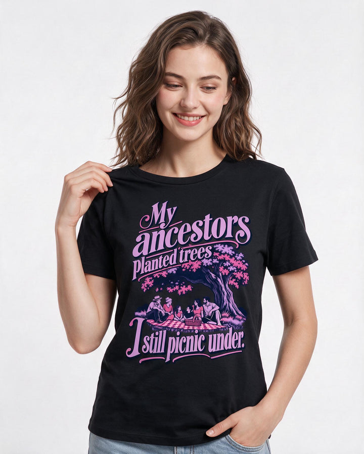 Patriotic Black T-Shirt for Women – Everyday Expression Graphic Tee product image 1