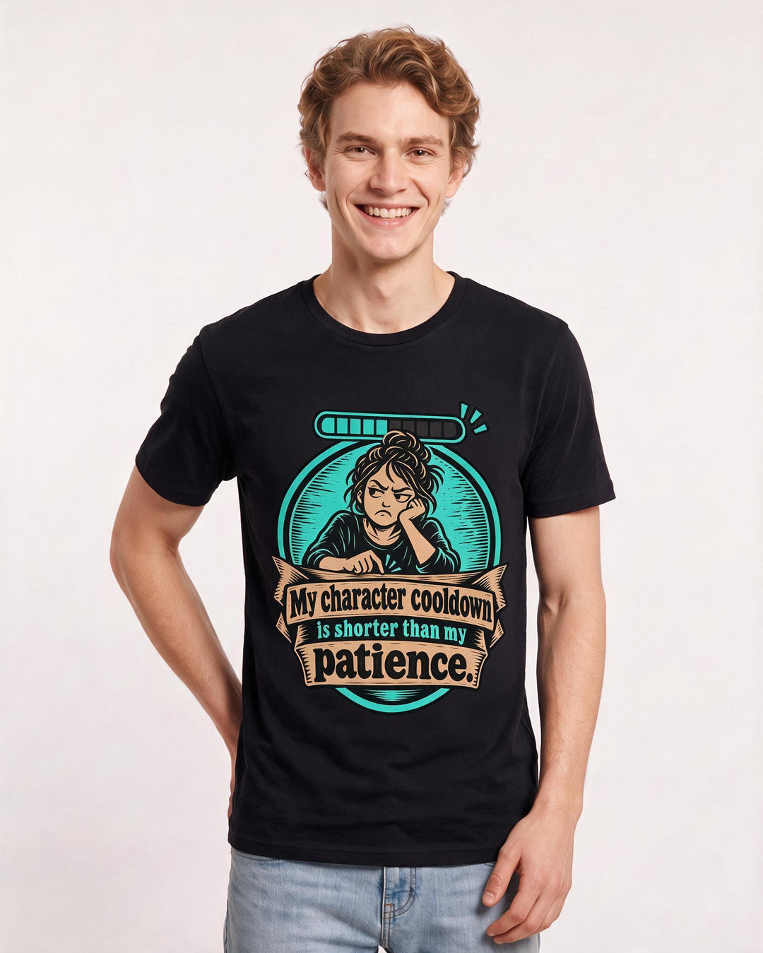 Gaming Black T-Shirt for Men – Game Night Graphic Tee product image 1