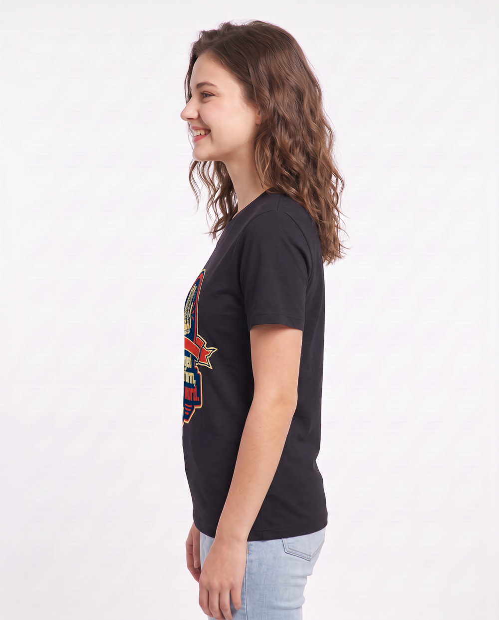 Graphic Women's Black T-Shirt - Changed my uniform, not my word. product image 2
