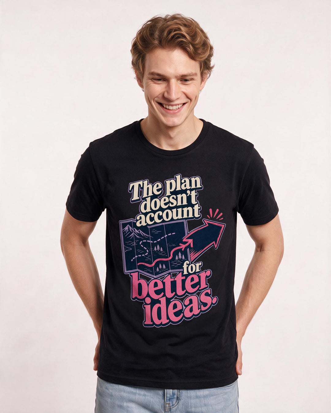 Neurodiversity Black T-Shirt for Men – Everyday Expression Graphic Tee product image 1
