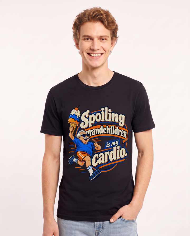 Grandparent Black T-Shirt for Men – Everyday Expression Graphic Tee product image 3