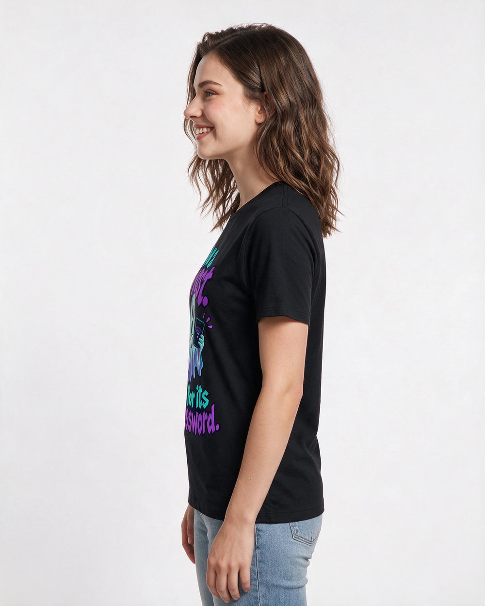 Halloween Black T-Shirt for Women – Halloween Theme Graphic Tee product image 2