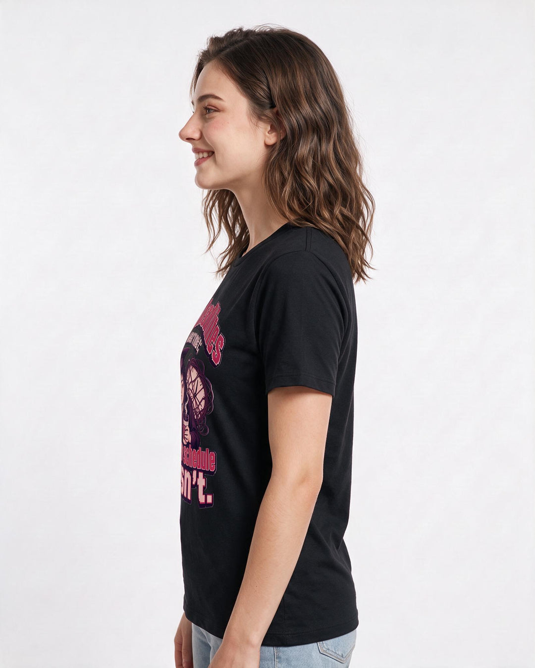 Graduation Black T-Shirt for Women – Everyday Expression Graphic Tee product image 2